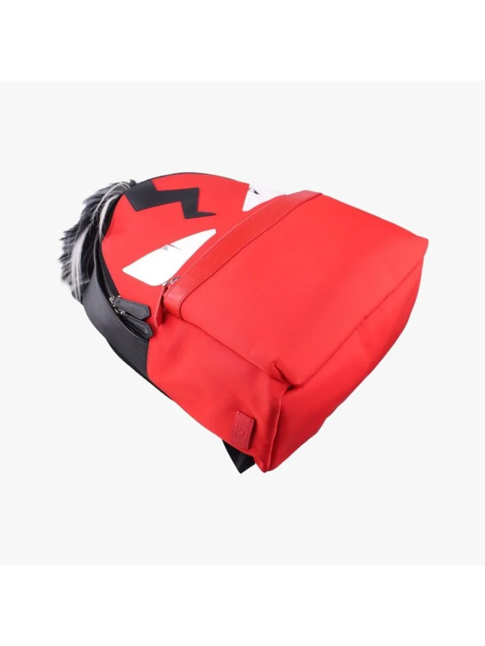Fendi Monster Bag Bugs Red Black Nylon Leather